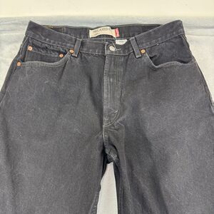 Vintage Levis 550 Jeans Men 36x34 Black Denim 5 Pocket Relaxed Cowboy 2000s